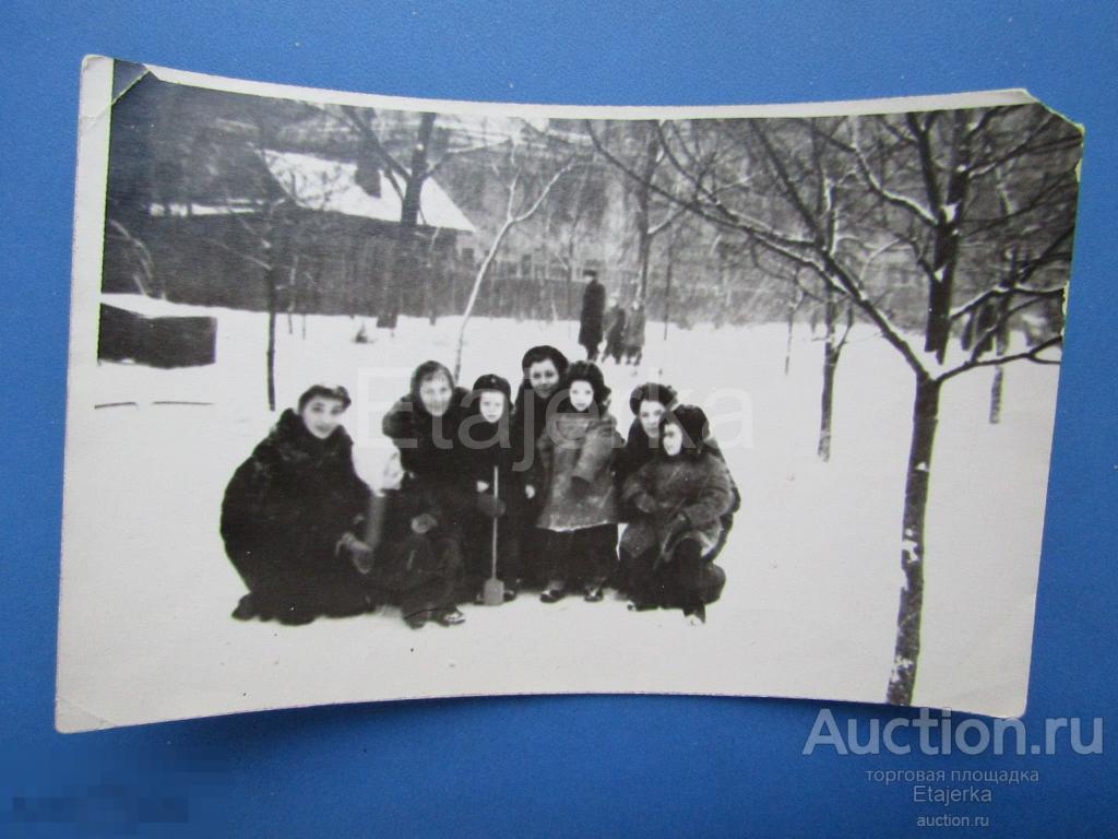 Детский сад. Олимпийский. Зима . Дети .Ленинград .    Фото СССР (В1) 