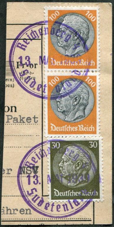 СУДЕТЫ 1939 Sudetenland Германия REICHENBERG (Liberec) провизорий оккупация Чехословакии