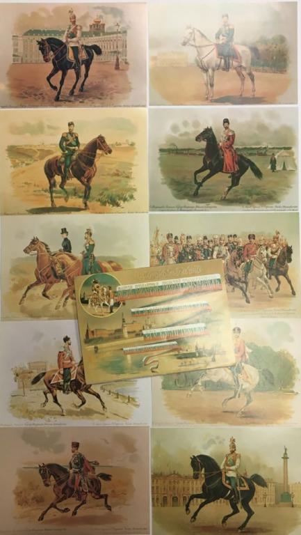 Коллекция литографий "Его Величество император Николай Александрович", 10 шт., 1990 г.