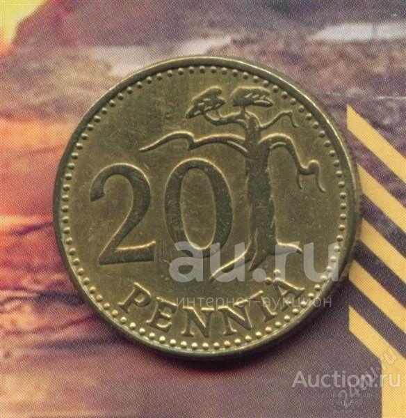 Финляндия 20 пенни 1972 (знак S)