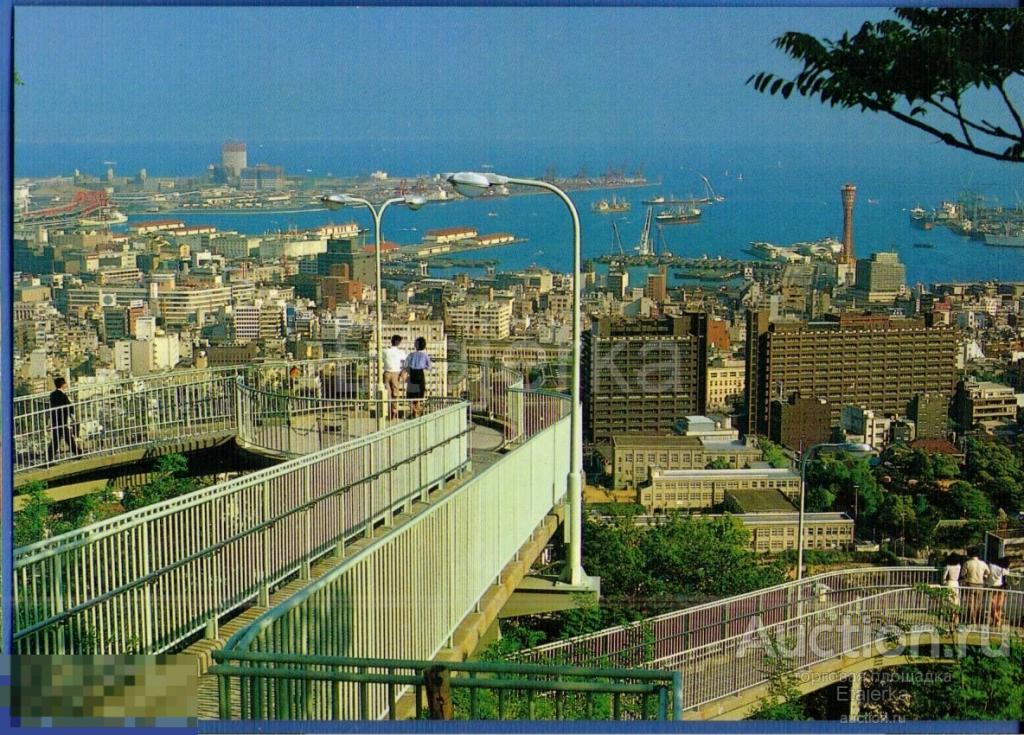 Кобе . Мост Венера   .    Япония .  Панорама  города   . (кя) 