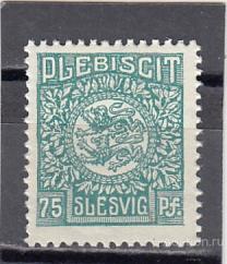 ГЕРМАНИЯ РЕЙХ  Плебисцит Шлезвиг № 10  1920  Сост** MNH