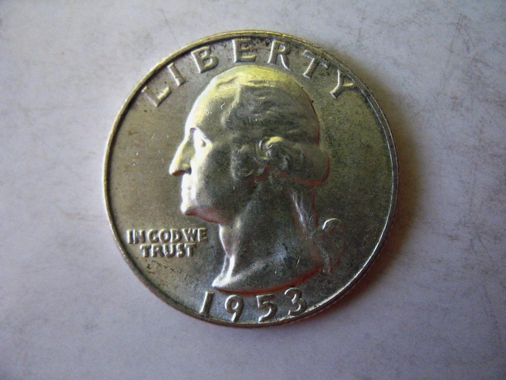 25 центов 1953 года США MS