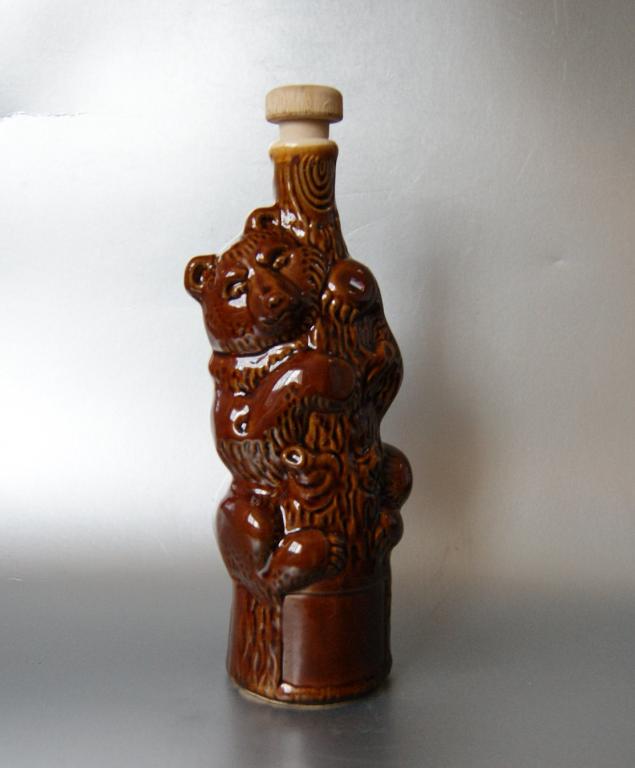 штоф мишка Обливная керамика (редкость)