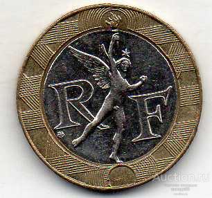 Франция 10 франков 1991 11 4 11 KM#964.1 XF