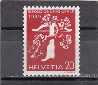 HELVETIA ШВЕЙЦАРИЯ  Стандарт № 350  1939  Сост** MNH