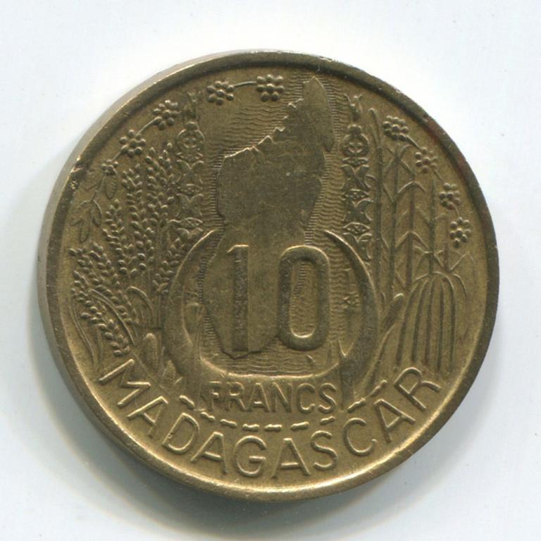 Мадагаскар 10 франков 1953 XF