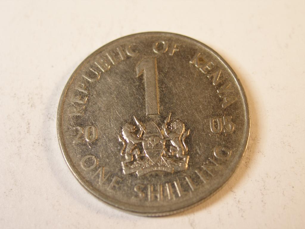Кения.   1 шиллинг.  2005 год.     (2)