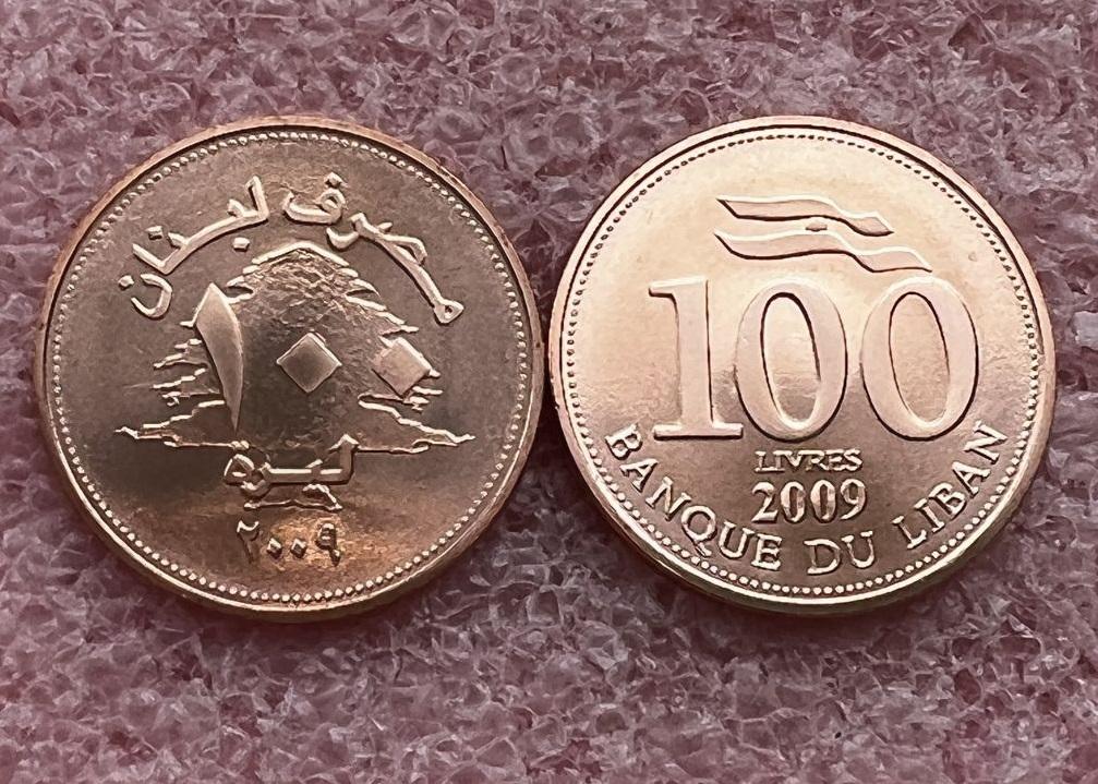 Ливан 100 ливров 2009 unc