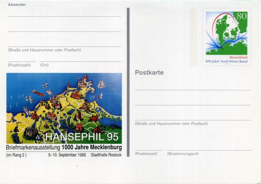 Германия (К1975) ПК Мекленбург Росток 1995 География Архитектура Корабли Флот
