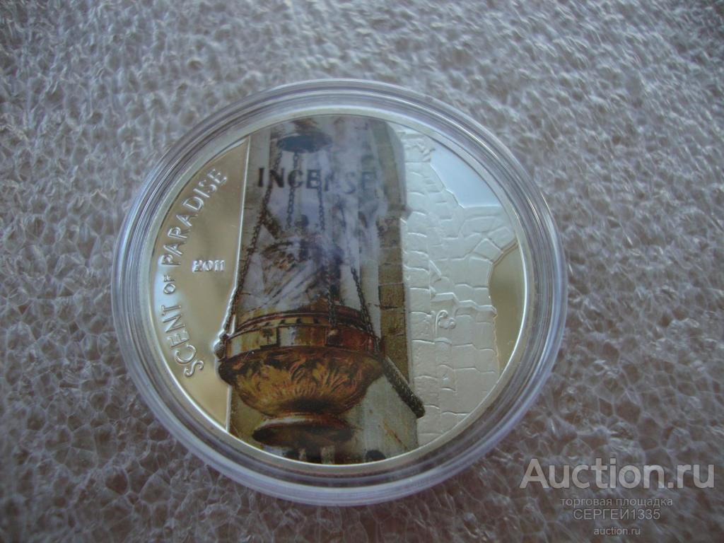 Палау 5 долларов 2011 Ладан Аромат рая СЕРЕБРО