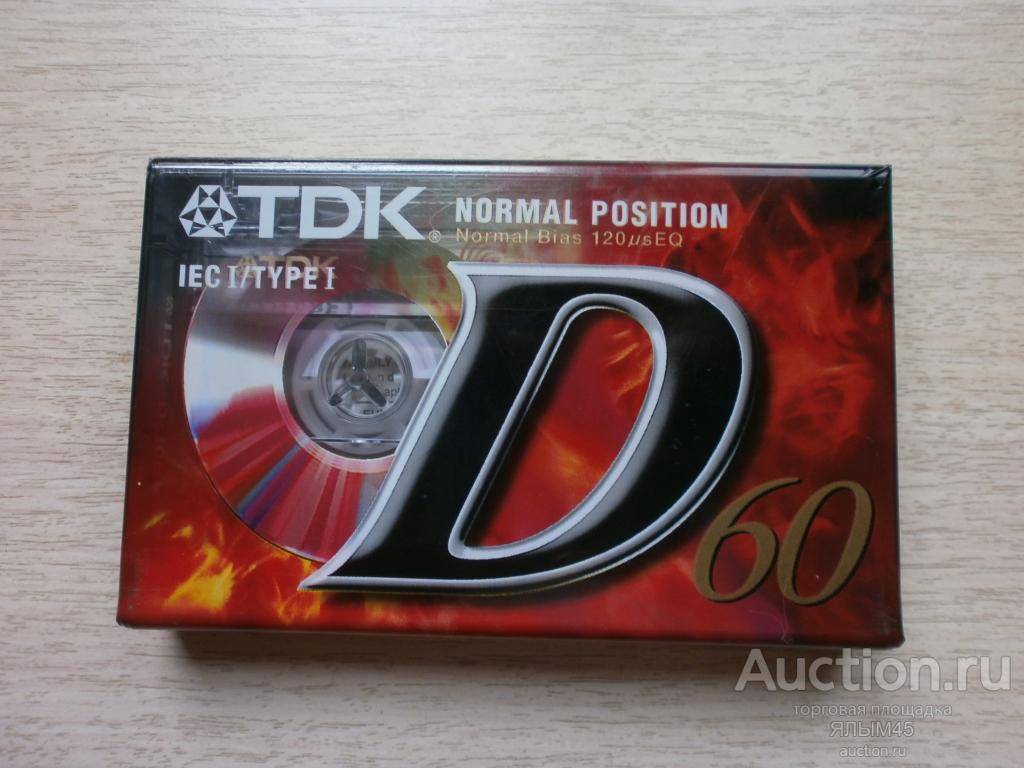 TDK D60 Made in EU! Аудиокассета. Новая!