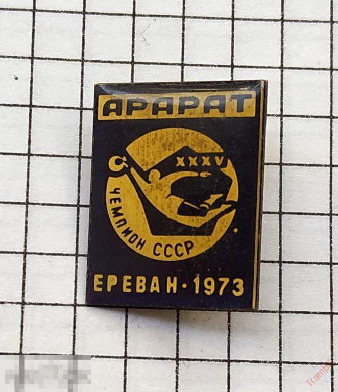 Знак футбольный клуб Арарат чемпион СССР Ереван 1973 #15 