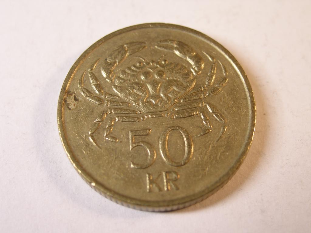 Исландия.  50  крон. 1987 год.       (2)