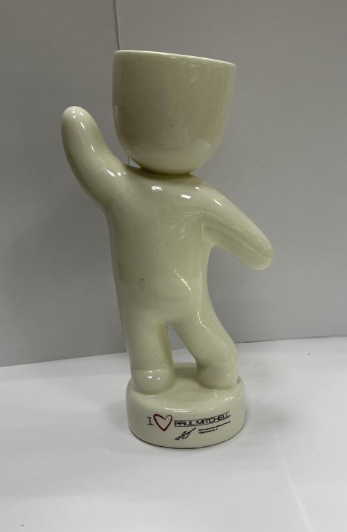 Человечек человек чашка кашпо солонка Керамика Фарфор