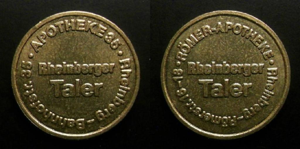Жетон платёжный (Германия) «Pheinberger Taler (Римская аптека)» (редкий)