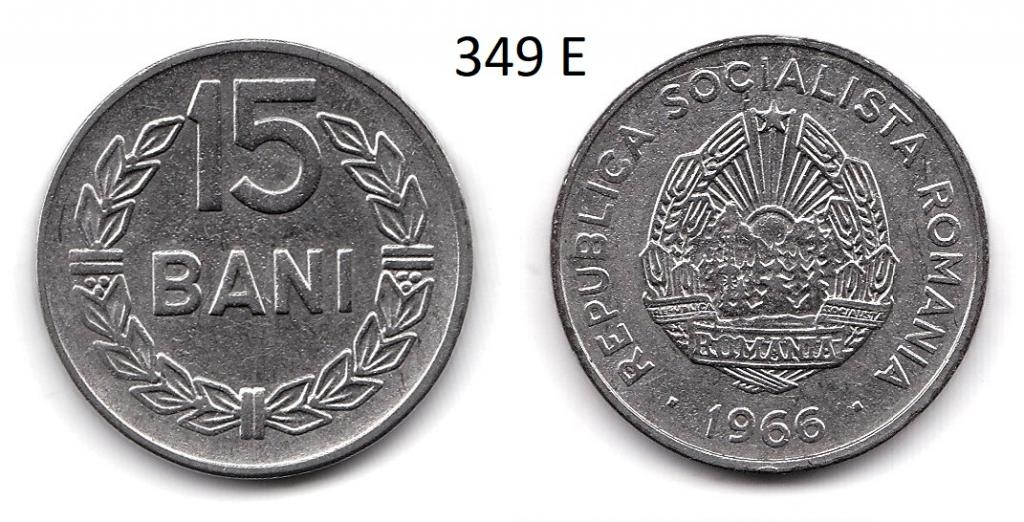 Румыния. 15 бани. 1966 год.
