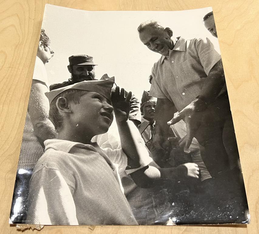 Куба Фото Фидель Кастро и Алексей Косыгин в международной школе Гавана