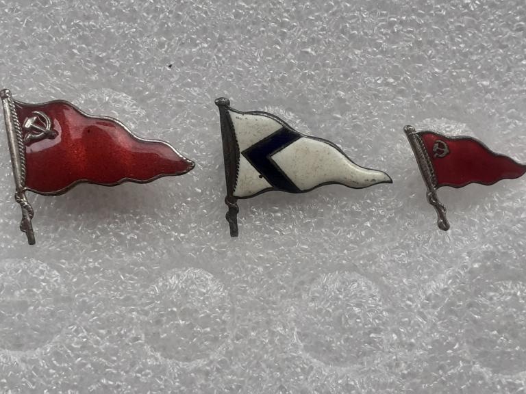 Знак тяжелый Флаг, флот СССР, ОРИГИНАЛ !