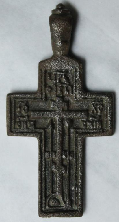 Крестик-тельник XIX в. Крупный! 55х28 мм. Оригинал, отличная сохранность!