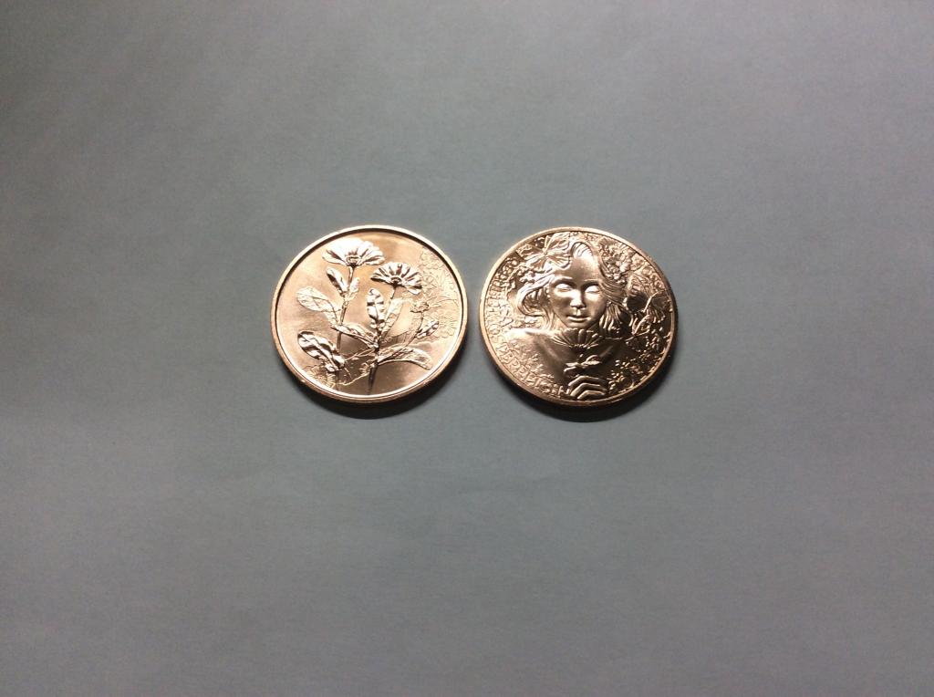 Австрия 10 евро 2022 Календула, медь