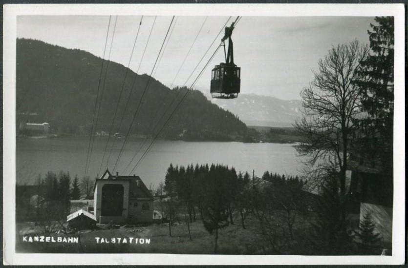 ПОДВЕСНАЯ КАНАТНАЯ ДОРОГА 1930-е Австрия Каринтия Kanzelbahn открытка