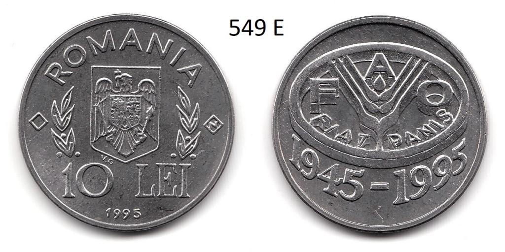 Румыния. 10 бани. 1995 год. FAO.