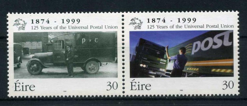 Ирландия История Почта UPU ВПС Автомобили История 1999 MNH**