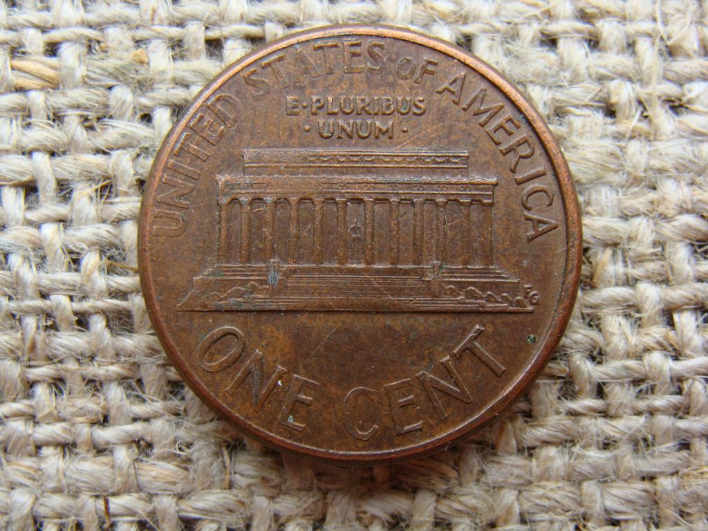 1 цент 1989 год. США