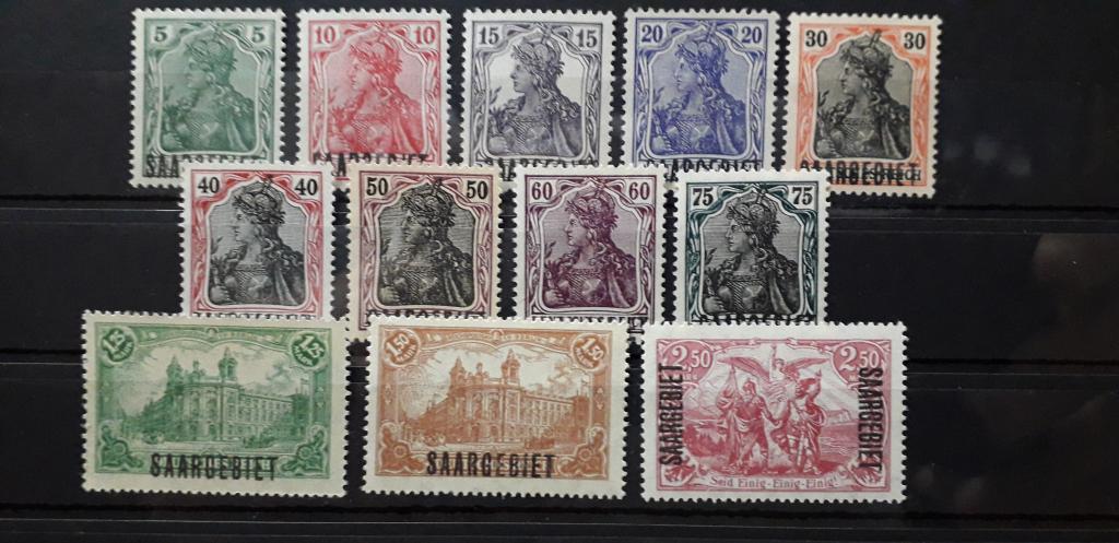 Германия. Saargebiet. Mi#32-43. MNH. (Полная серия)