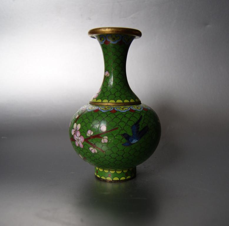 ВАЗА Клуазоне. Китай . 50е г. Перегородчатая эмаль