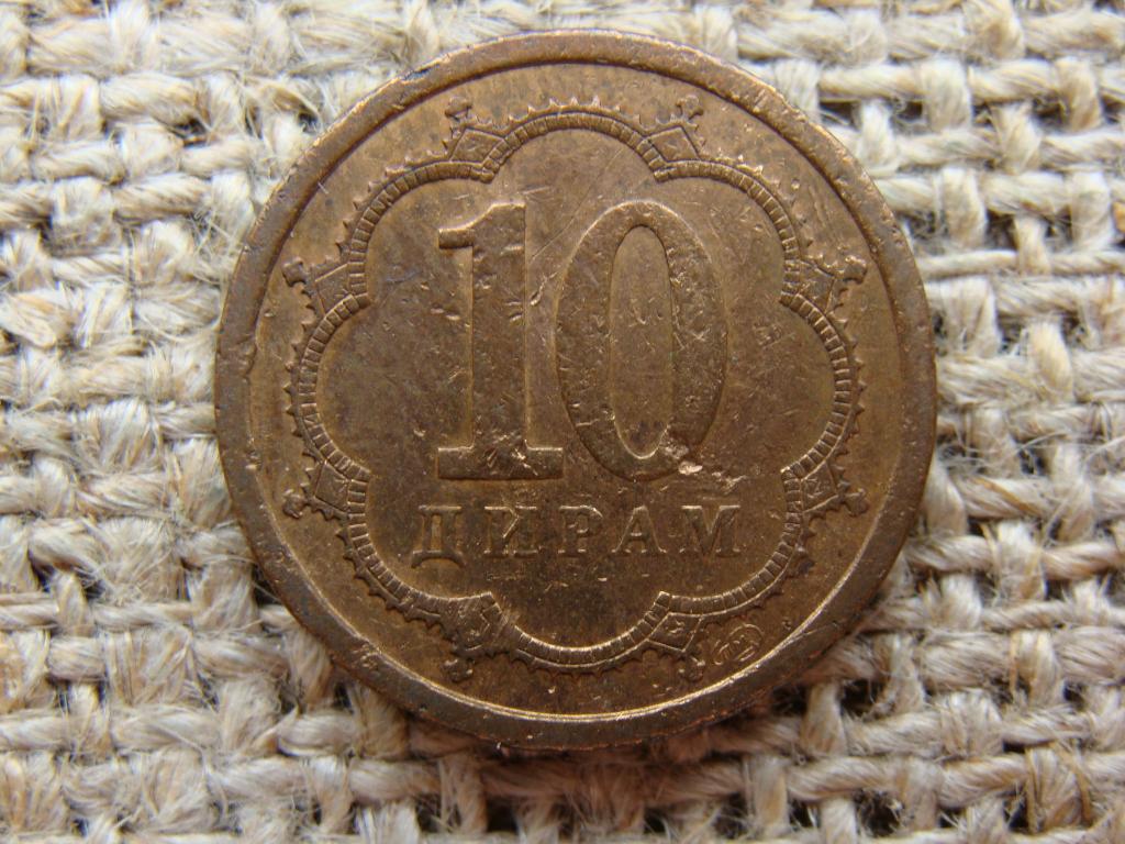 10 дирамов 2006 год. Таджикистан