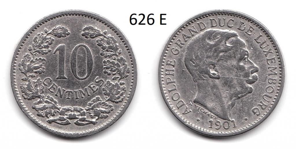 Люксембург. 10 сантимов. 1901 г.