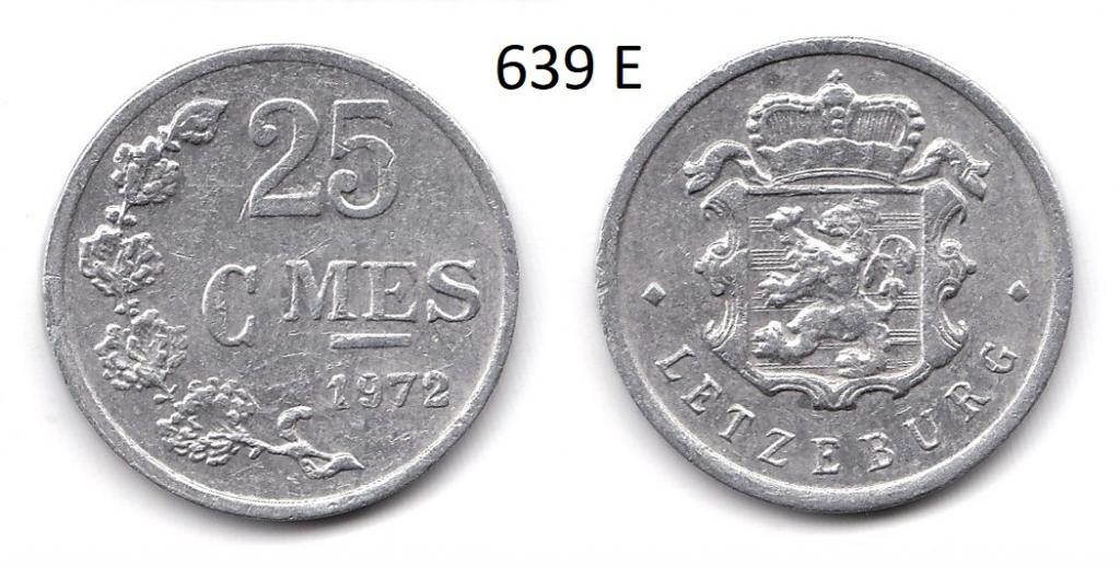 Люксембург. 25 сантимов. 1972 г.