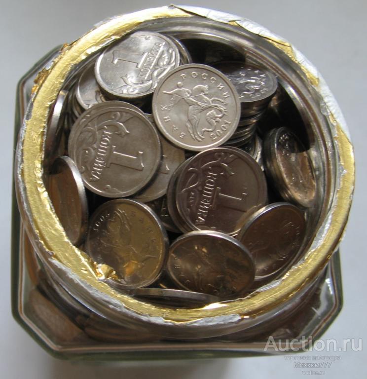 Лот 1 копейка 2001 М 200 штук хорошие