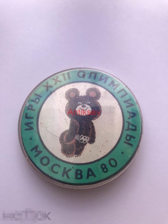 Знак спорт олимпиада 1980  мишка 