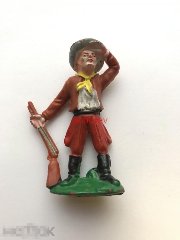 Солдатик ГДР ковбои и индейцы Деви Кроккет 