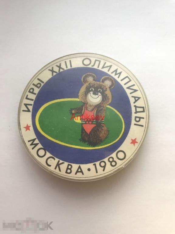 Знак спорт олимпиада 1980 мишка олимпийский 