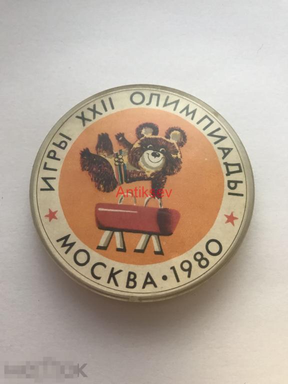Знак спорт олимпиада 1980 мишка олимпийский 