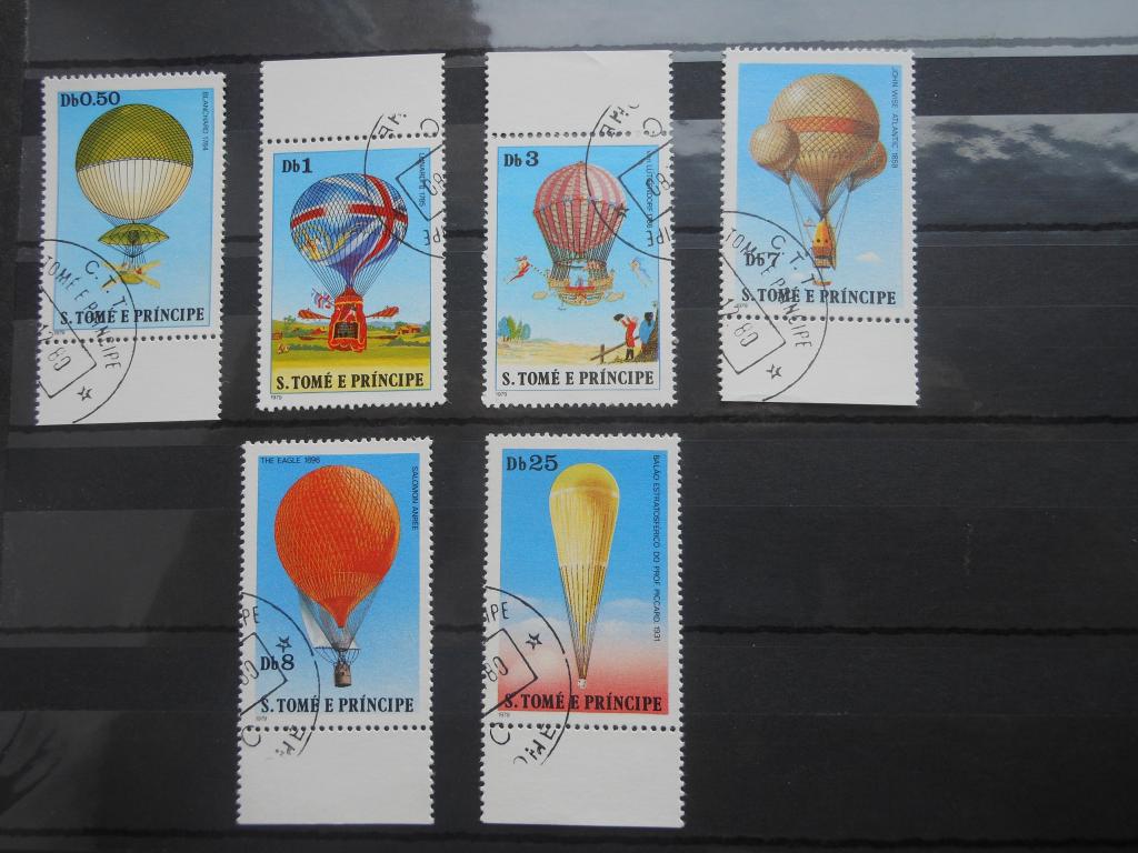 Сан Томе и Принсипи.1980г. Воздушные шары. 6 марок(гаш.)