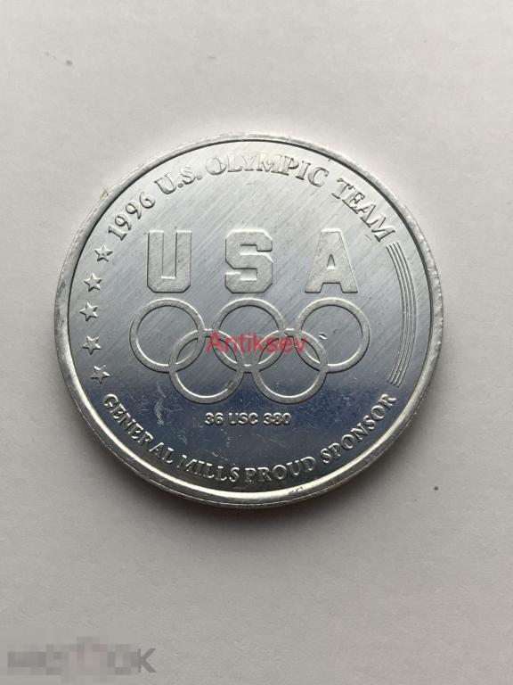 Жетон олимпийский Атланта яхтинг США 1996 