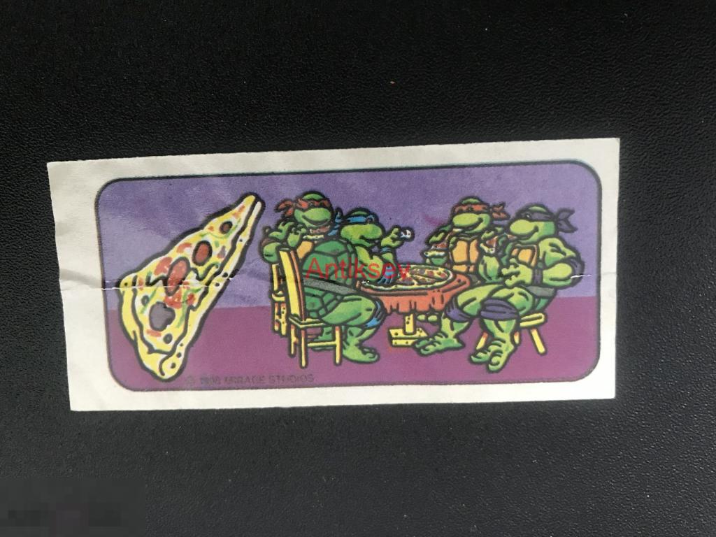 Наклейка от жвачки TURTLES mirage studios 1990 редкая 