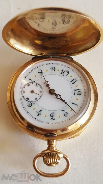 Часы карманные золотые 56 проба золото Царская Россия Алярусь часы золото