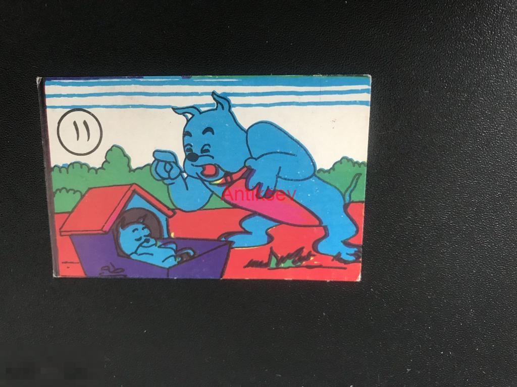 Картонная карточка Том и Джерри Сирия редкость 