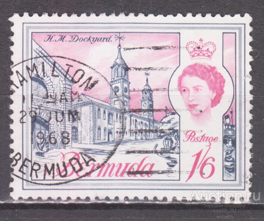 Бермуды 1962 Елизавета II архитектура Mi174Y
