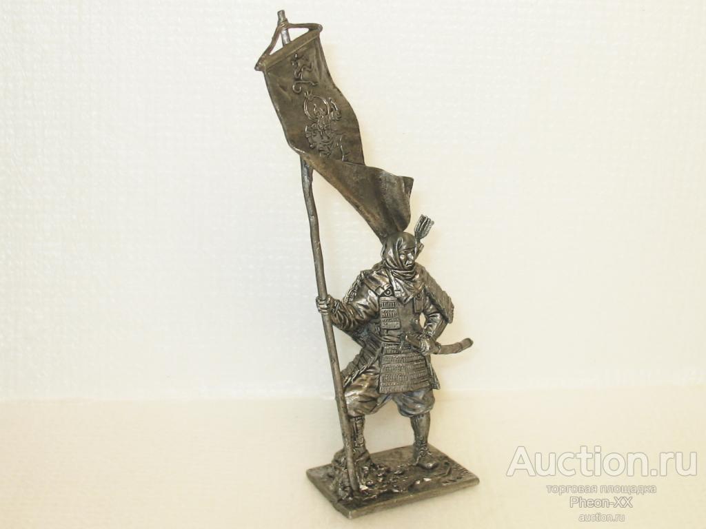 фигурка 54мм Японский воин-монах с флагом, 1185 год (EK Castings) M183
