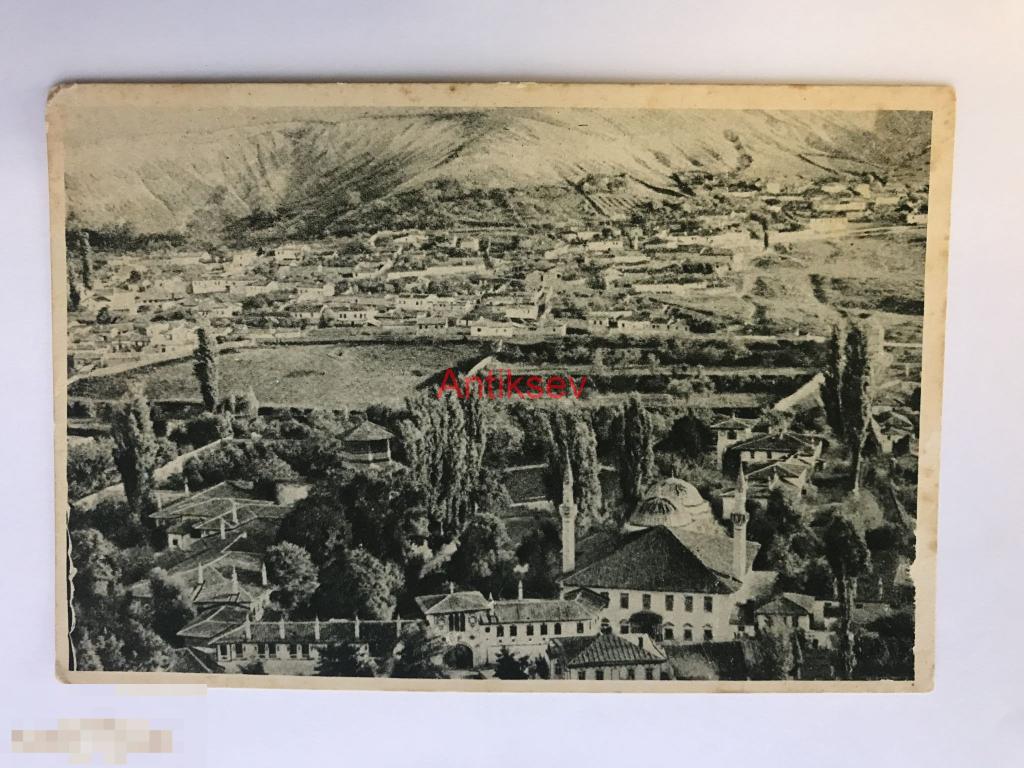 Открытка Крымгосиздат Крым Бахчисарай общий вид тир 5 т 