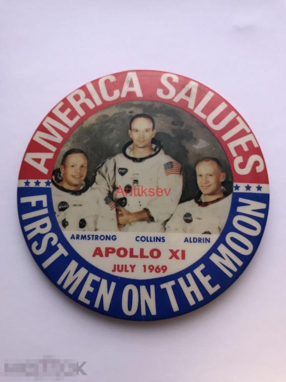Знак космос  USA Apollo-11 редкий 