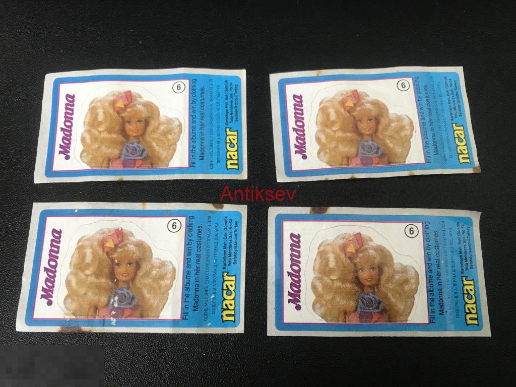 Наклейка от жвачки Nacar Madonna №6 цена за 1 шт