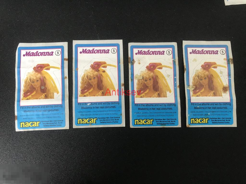 Наклейка от жвачки Nacar Madonna №5 цена за 1 шт